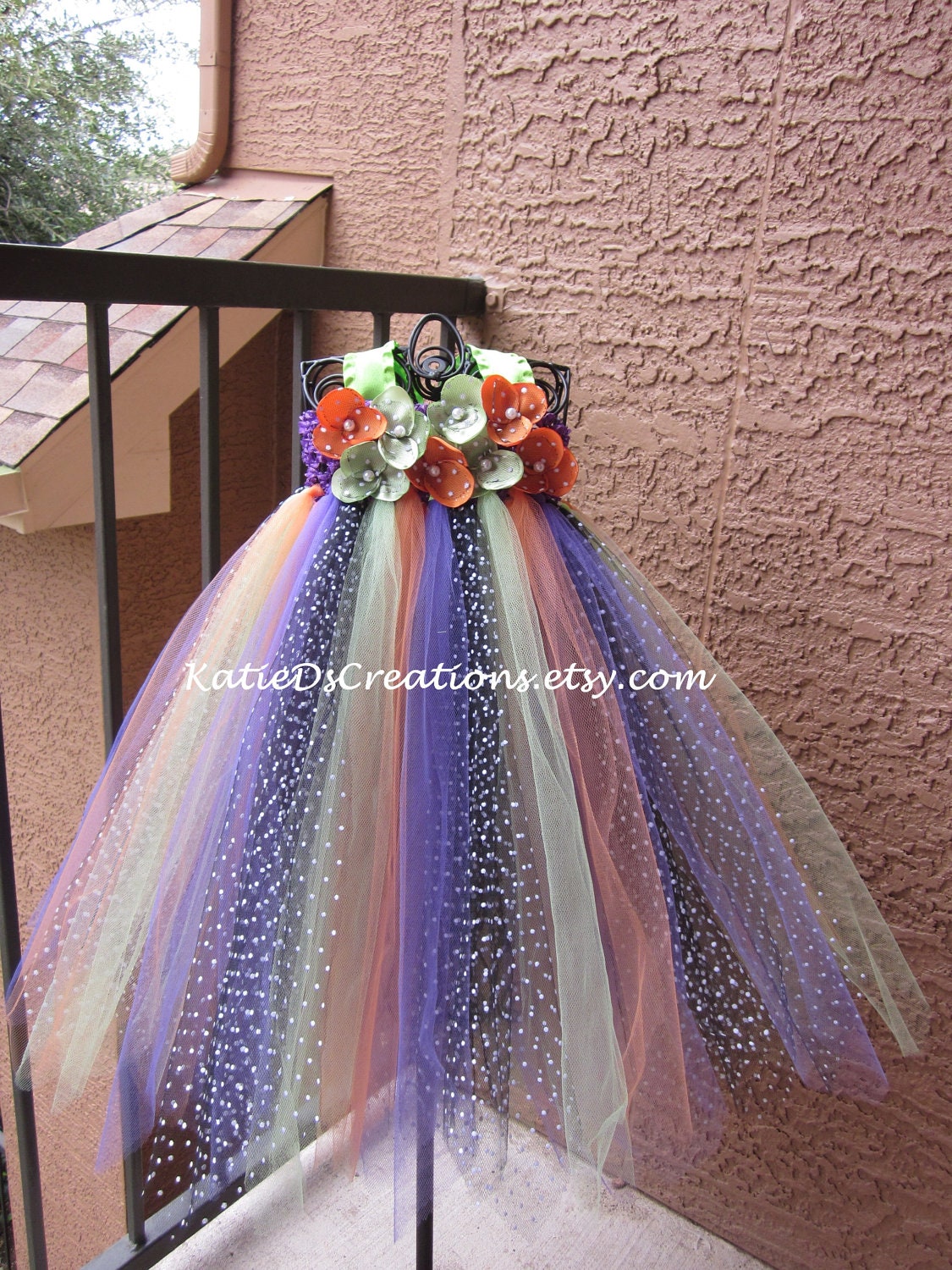 Toddler Size Halloween Halter Style Tutu dress