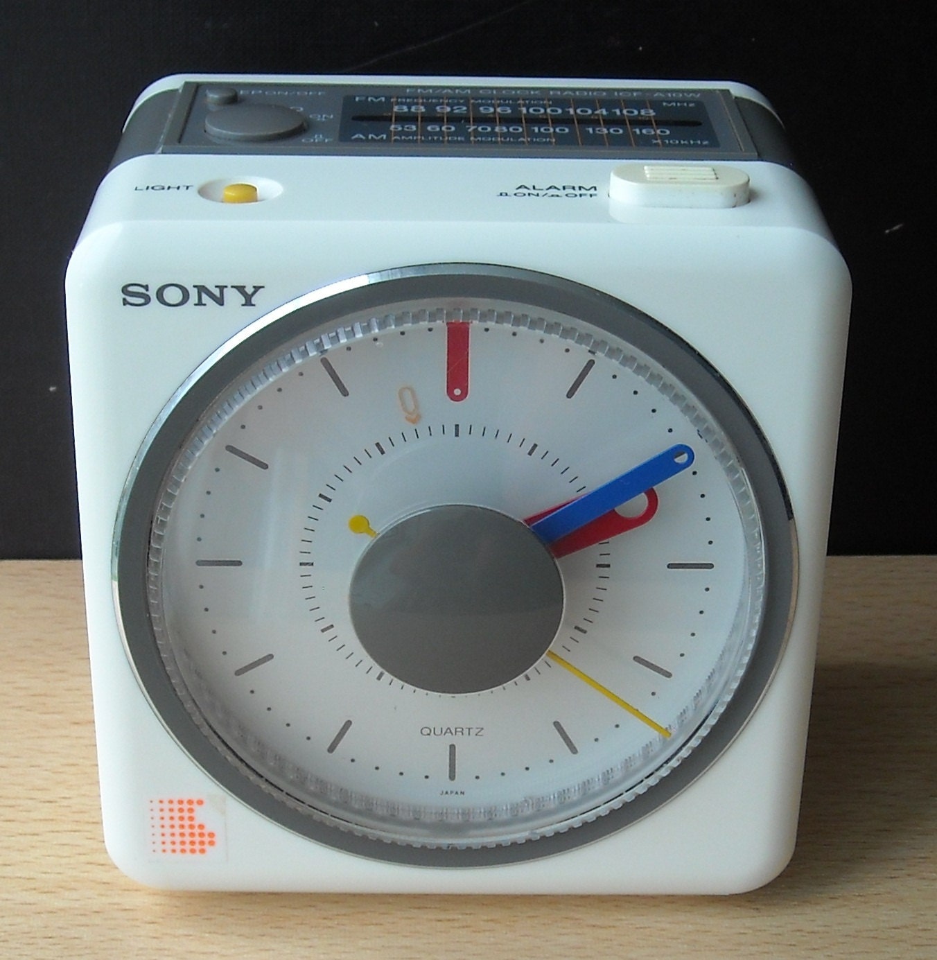 Rare Vintage Sony ICFA10W Alarm Clock Radio White by rupertroo