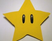 Super Mario Bros Wooden Decorative Wall Art Invincibility Star - Made to Order