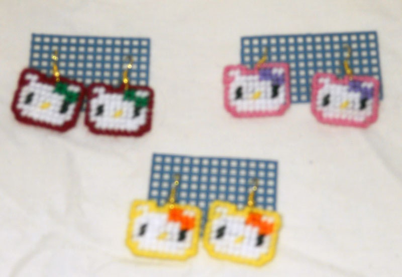 Hello Kitty French Hook Earrings