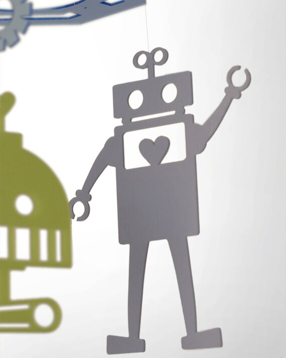 Robot Love Mobile in Recycled Eco Plastic