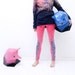 Pink warrior fox leggings