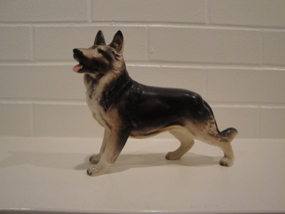 vintage german shepherd figurine