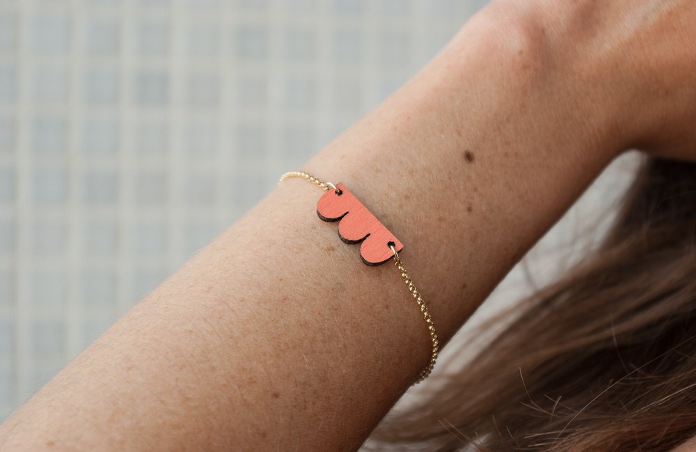 Apricot bracelet Cadoret