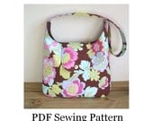 INSTANT DOWNLOAD Bag Sewing Pattern - PN308 Emma Hobo Handbag