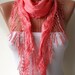 Fashion Coral Scarf with Trim Edge