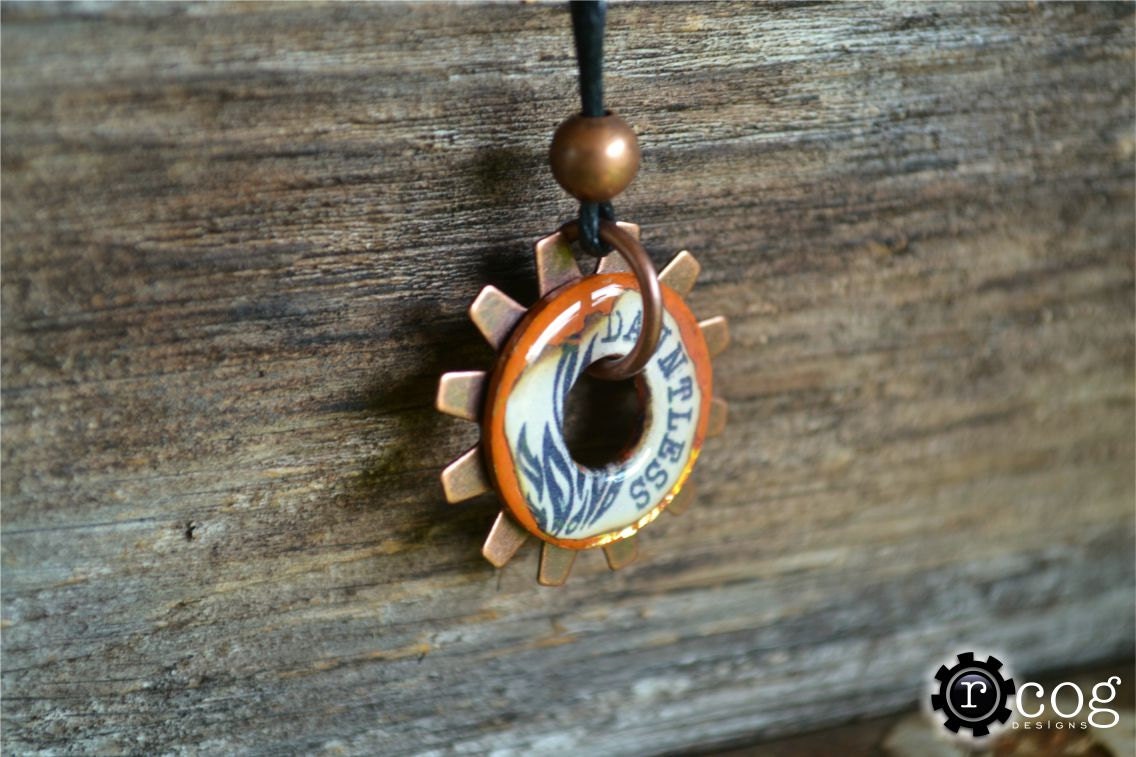 Divergent Single Faction Necklace - 5 Faction Tokens to choose from, which one are you - Cool Sprocket and Metal Bead