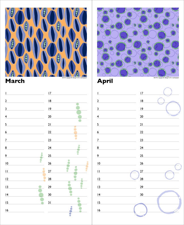 Celebrate A Life In Color Perpetual Calendar by Laurie Spugnardi