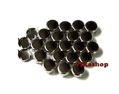 S A L E : 8mm 200pcs Silver flat head round studs / HIGH Quality -  Fikashop