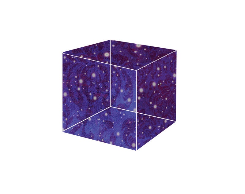 galaxy no. 28  hexahedron / constellation art print - JumpOffThePage