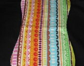 Flannel & Terrycloth Burp Cloth - Ribbons of Fun - FREE SHIPPING if ordered with another item -