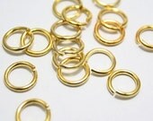 100pack-6mm,Jump Rings in Golden Tone,6mm, Wholesale Jewelry Findings