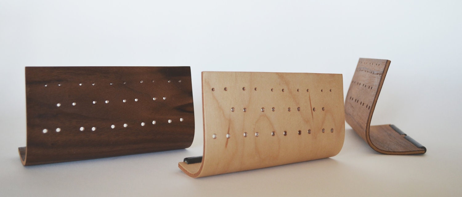 Small Bent Ply Earring Holder
