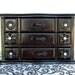 Jewelry Box Musical Wooden Vintage Painted Black Upcycled