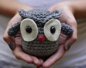 Crochet Owl - Grey (Made to Order)