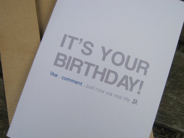 Facebook Birthday Card
