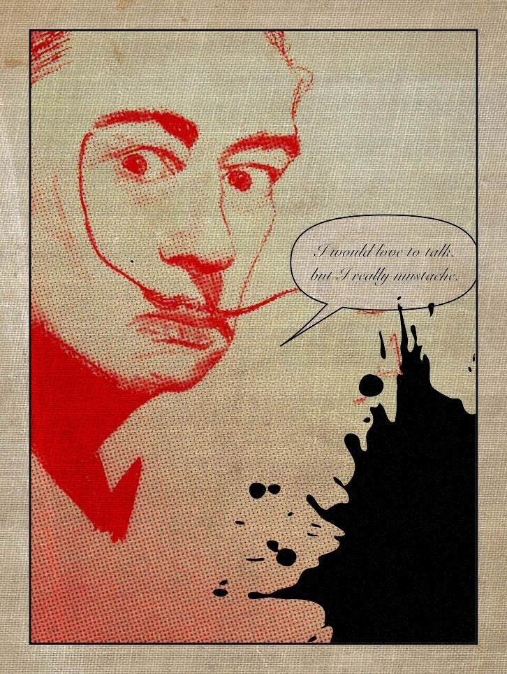 Salvador Dali Art Funny Comic Strip Art