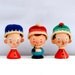 Vintage Wooden Eggcups Set of three Sevi Italian Folk Art Egg Cups Kitchen