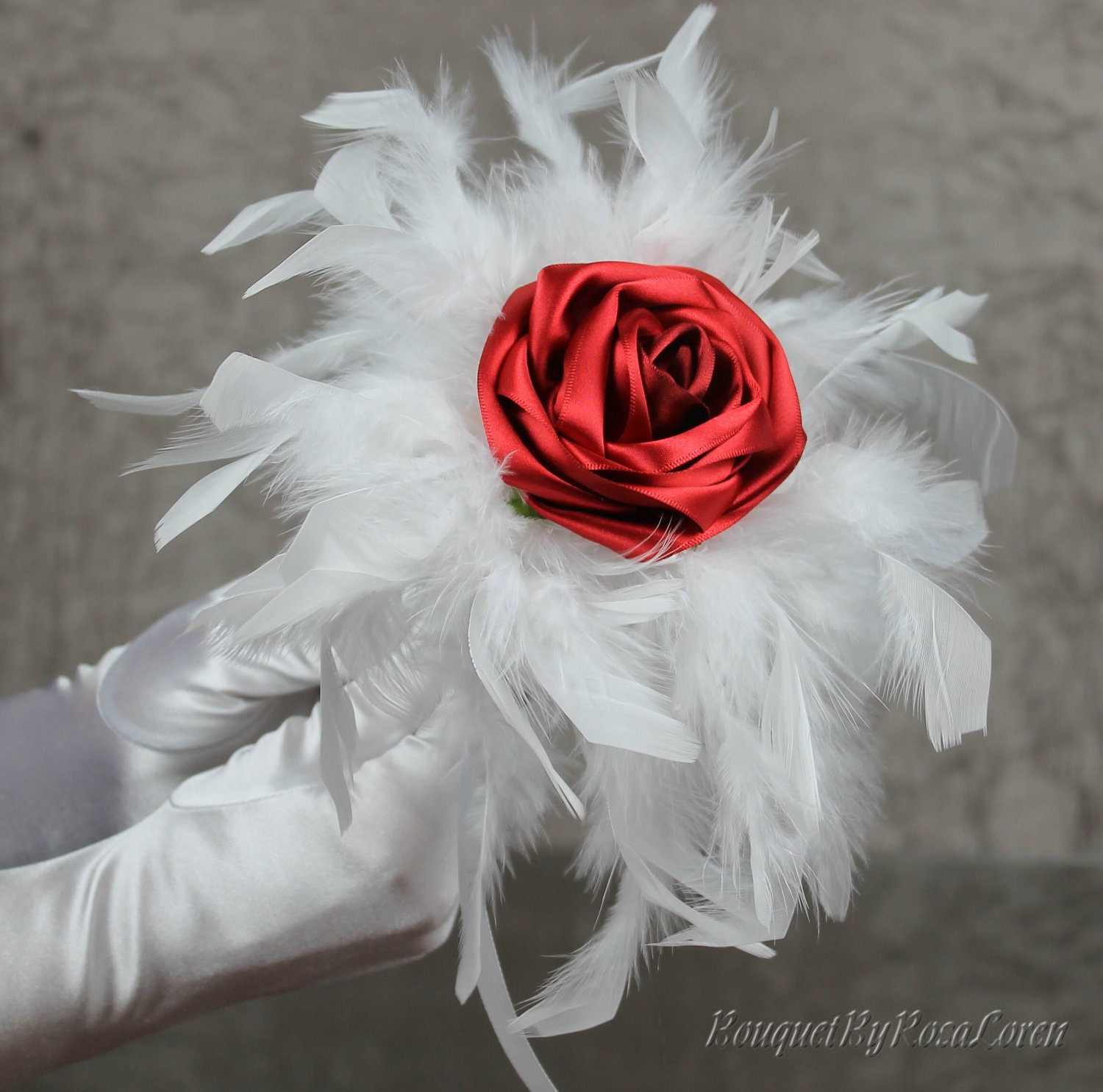 Red Posy, Red Bridal Posy, Red Wedding Posy