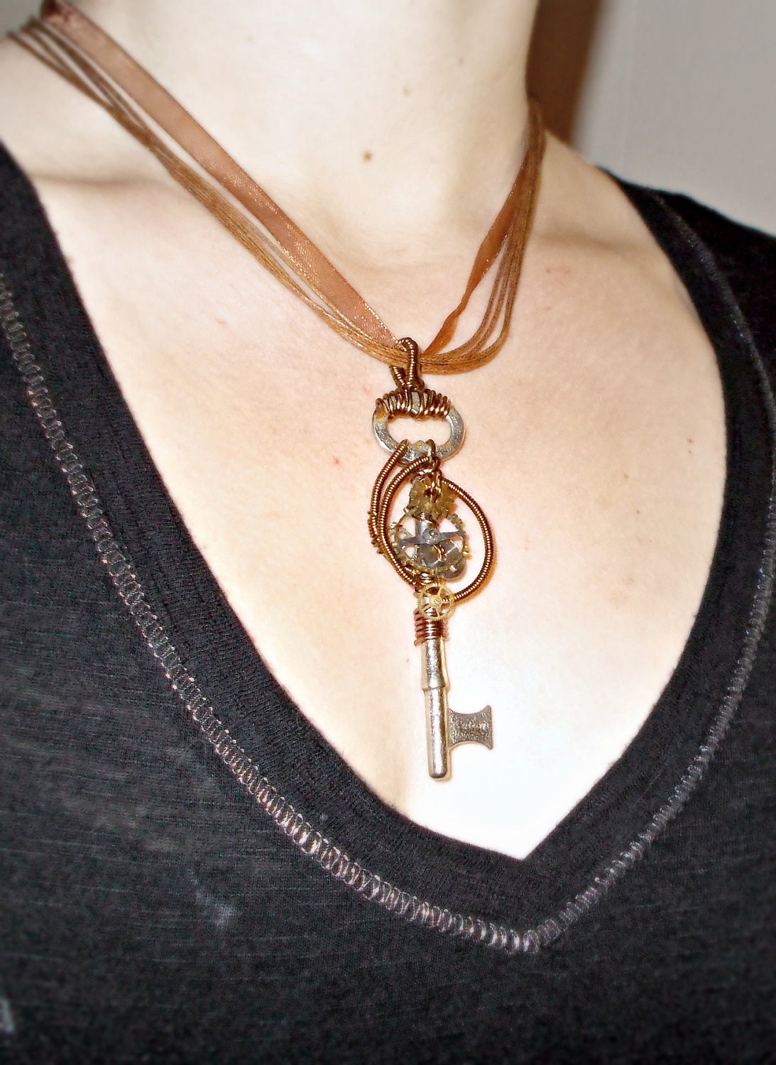 The Key To Steampunk Necklace