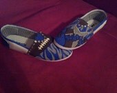 Custom hand painted shoes.