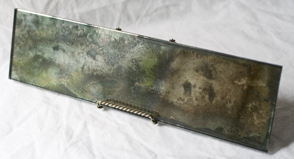Hand Antiqued Mirror - Modern Urban Interior Design Autumn Home Decor - Hand Silvered Glass Mirror - Most Real