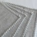 Gray linen napkins with lace set of 4 reserved for Vara