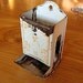 Vintage Match Box Dispenser White Rustic