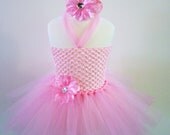 Baby girls tutu dress skirt Tropical Flower Headband 2T 3T 4T 5T 6 Pick Size