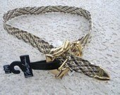 Vintage Nan Lewis Braided Belt With Tags