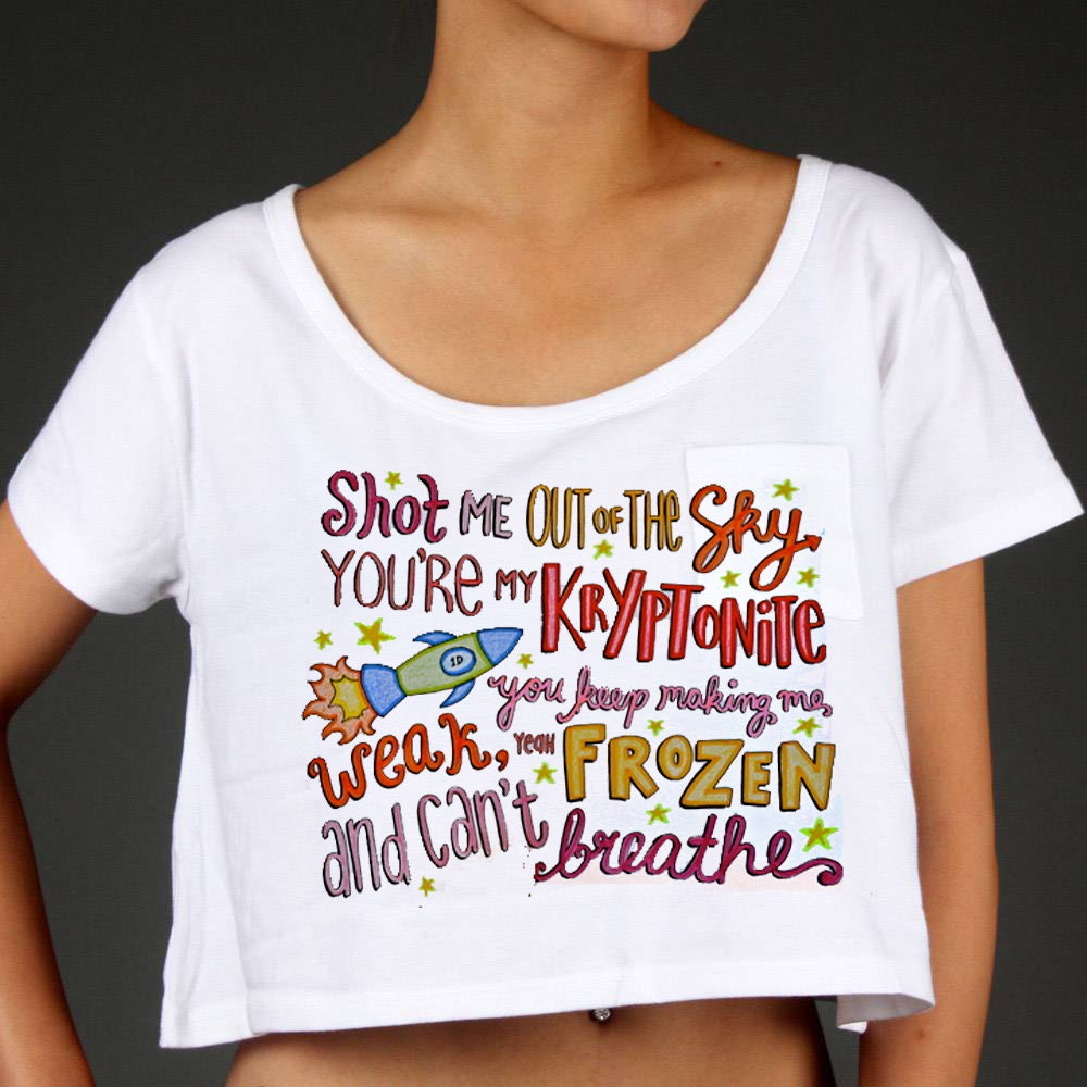 One Direction Themed Crop Top PREORDER