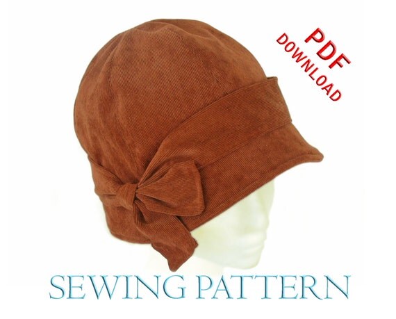 SEWING PATTERN Penny 1920s Cloche Hat for by ElsewhenMillinery