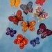 Butterfly Magnets Needlepoint Stitchery Kit by Luvlee Designs Set of 10