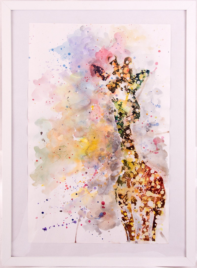 Giraffe painting from "Patterns of nature" collection 2012 (watercolor)