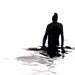 Figure Water Ink Drawing Haunting Gothic Dark Shadow Silhouette Fine Art Immersion I