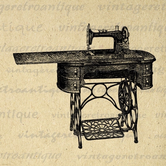 clipart vintage sewing machine - photo #36