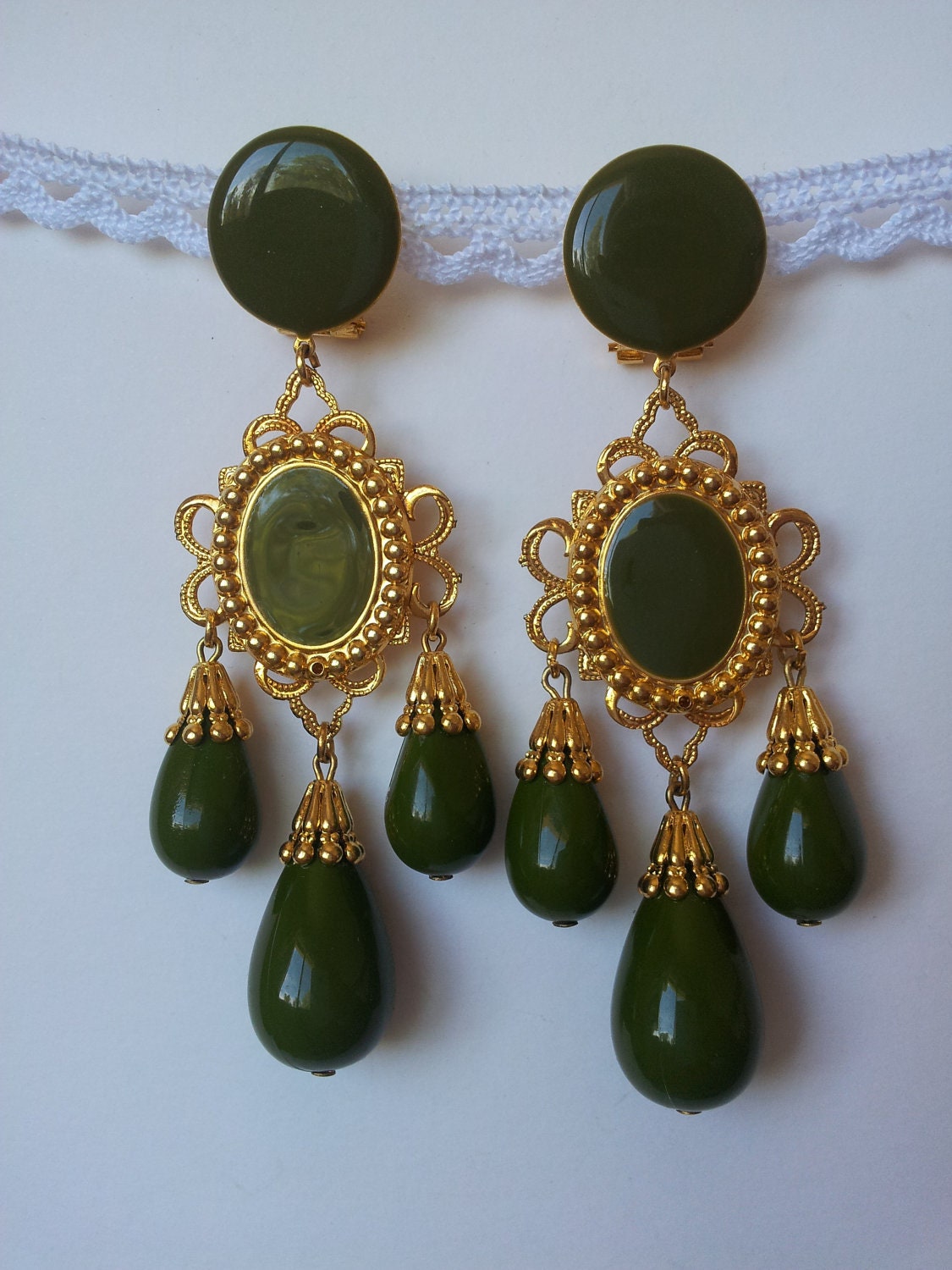 Cute Vintage Dangle Earrings Spanish Flamenco earrings