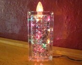 Glass Block Candle