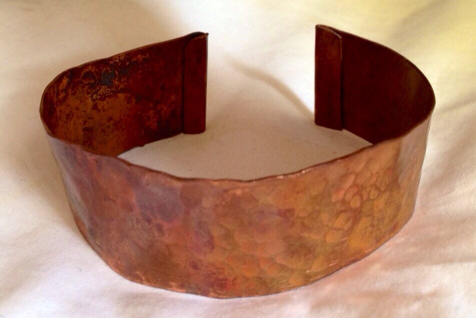 Copper bracelet colored copper bracelet copper cuff copper jewelry handmade metalwork unique jewelry original jewelry 
