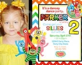 Yo Gabba Gabba Birthday Invitation /  Printable / Photo Invitation