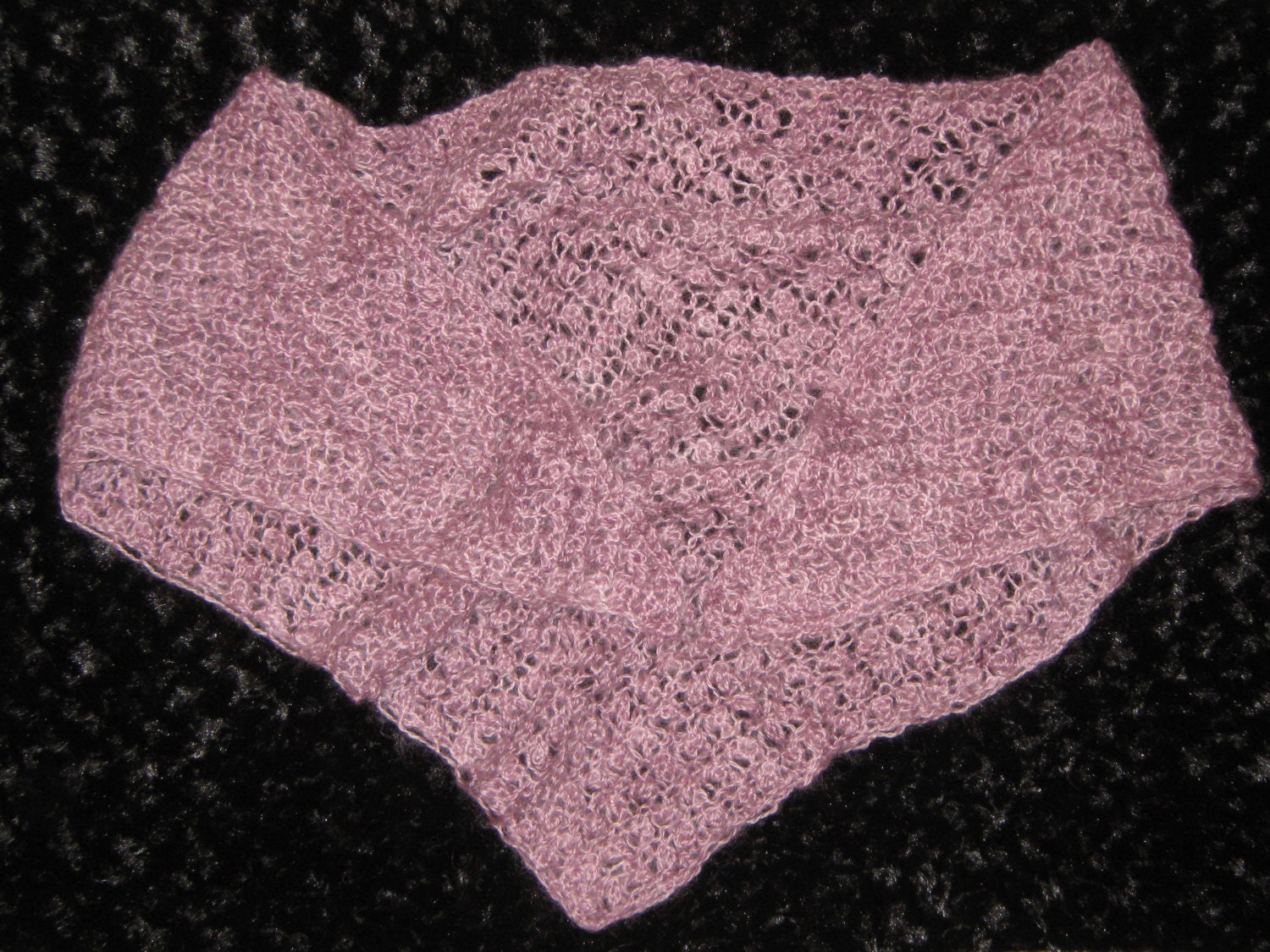 Purple Handspun Shawl