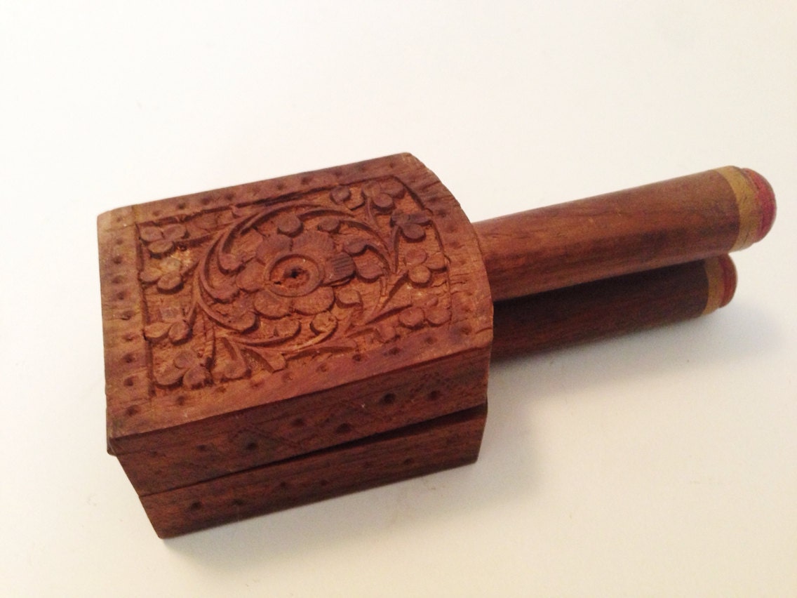 Antique HandCarved Wood Citrus Juicer by VintageMarketCT on Etsy