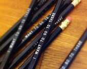 I Want to Go to There Pencil 6 Pack Dark Purple