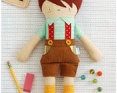 Boy Doll Sewing Pattern - Hans Doll - Fabric Doll - Stuffed Toy Pattern Instant Download