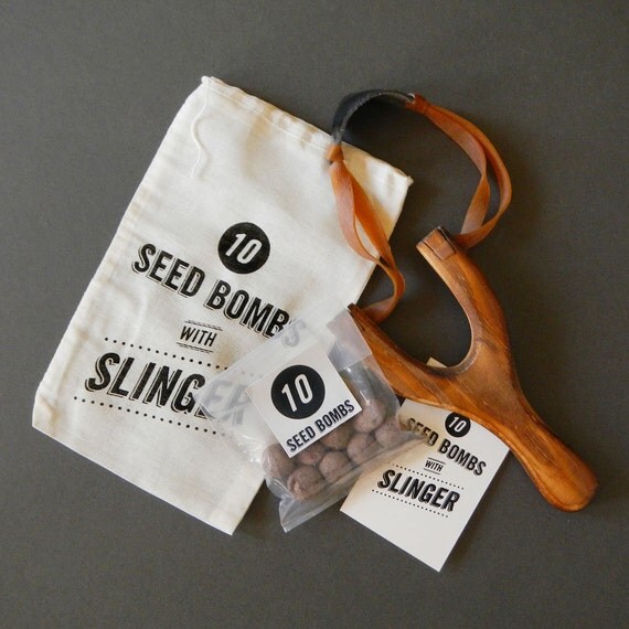 Seed Bombs with Slinger - Slingshot and Seed Balls for Growing Wildflowers