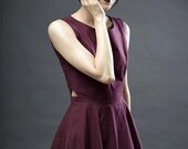 Purple Secret Periwinkle Dress - S, M, L - Choose Your Size - Cut Out, Skater Dress, Fit and Flare