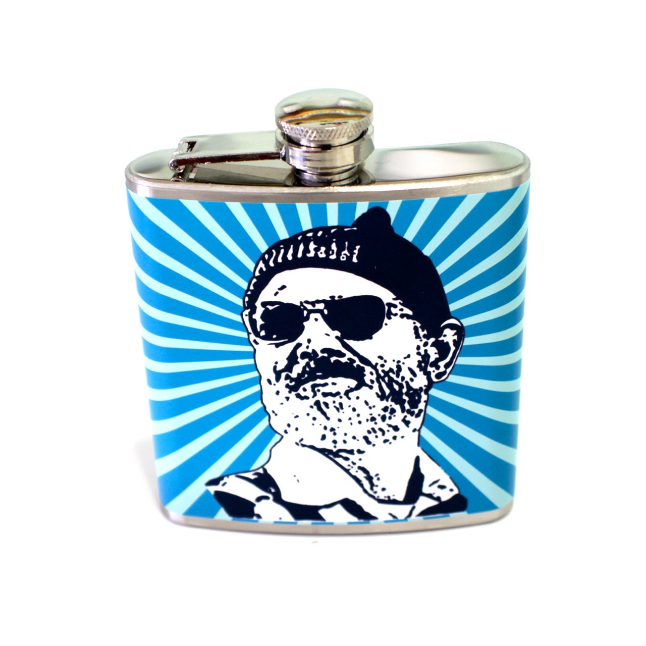 Flask - 6 oz Stainless Steel- Steve Zissou