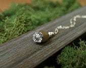 Silver Poppy Pod Necklace