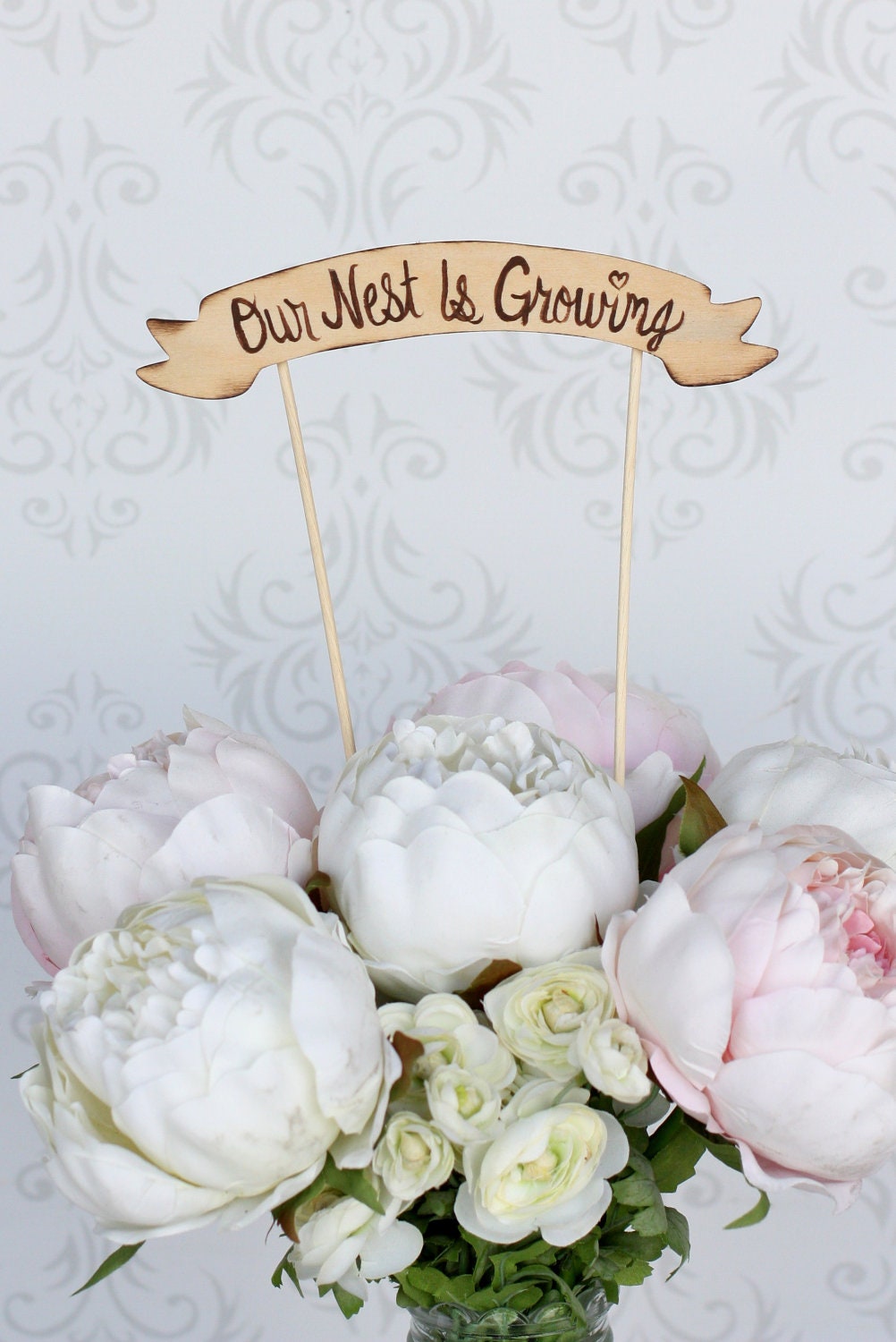 Baby Shower Cake Topper Rustic Chic Party (item P10562)