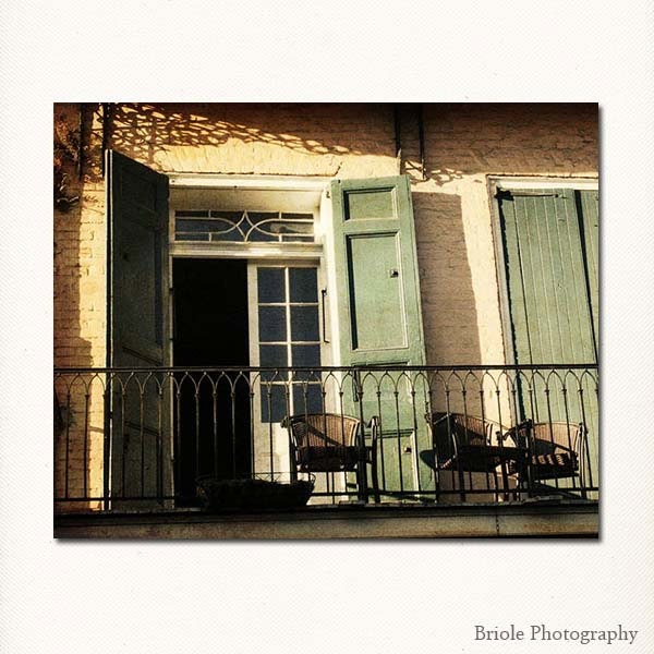Photograph of New Orleans French Quarter. Mardi Gras. Affordable Wall Art. 8"x10" Louisiana Travel Print. - Briole